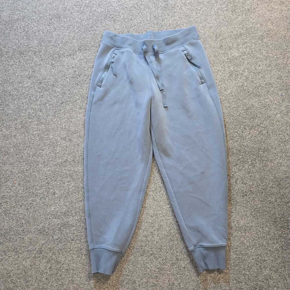Kirkland Pants Womens Size Medium Blue Joggers Cropped Pull On Athletic Lounge